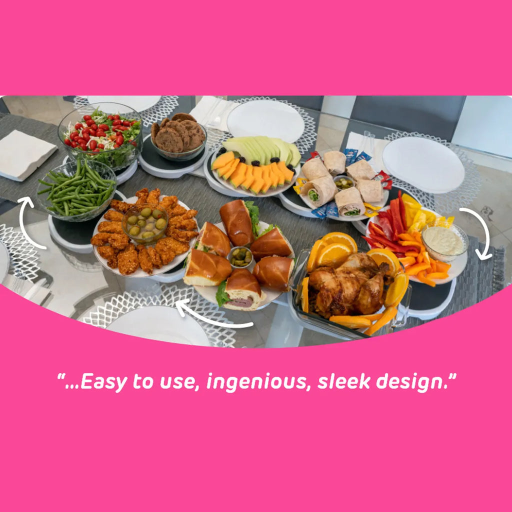 Rotating Table Tray — Spin, Reach, Relax.