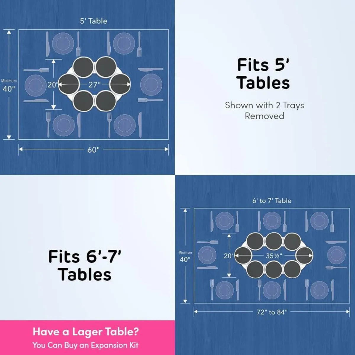 Rotating Table Tray — Spin, Reach, Relax.